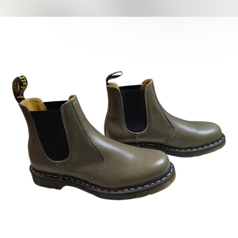 Dr. Martens Olive Chelsea Boots - Women’s 11 or Men’s 10